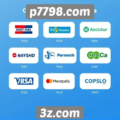 Opções de pagamento oferecidas por p7798.com