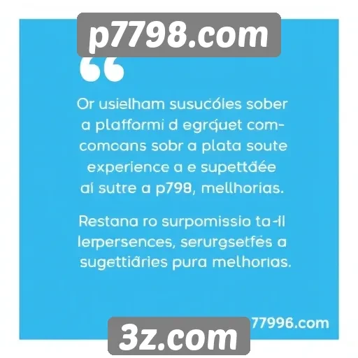 Feedback dos usuários sobre a plataforma